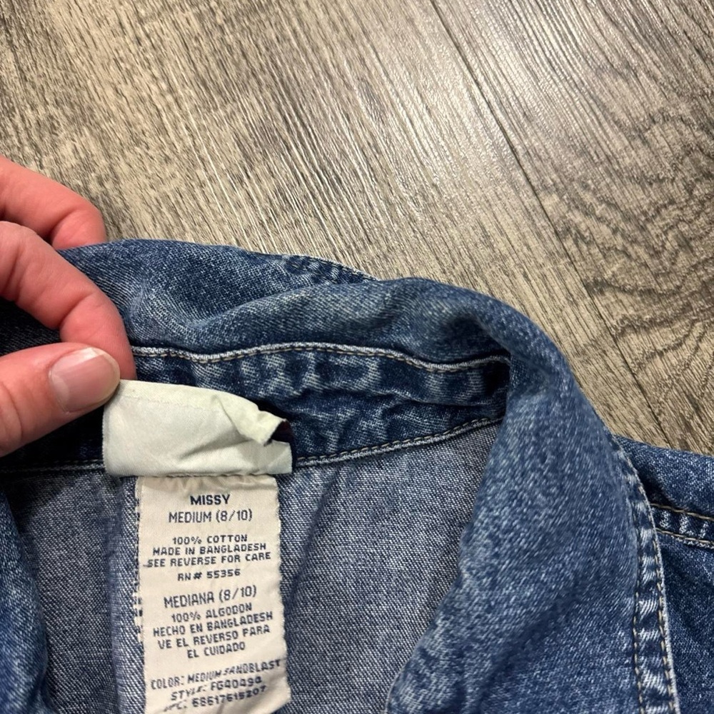 Vintage Y2K Faded Glory denim buckle dress - Picture 6 of 8